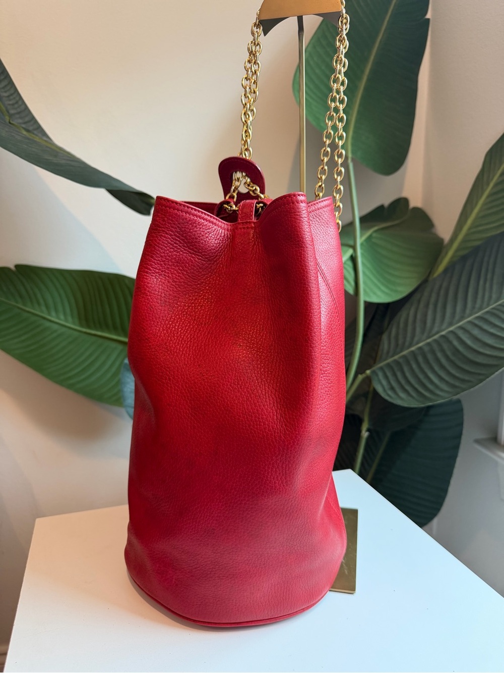 Celine ‘Vintage Leather Backpack’
